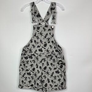 Crescent Creepers Cryptid Gray Monster Shortalls Size XL